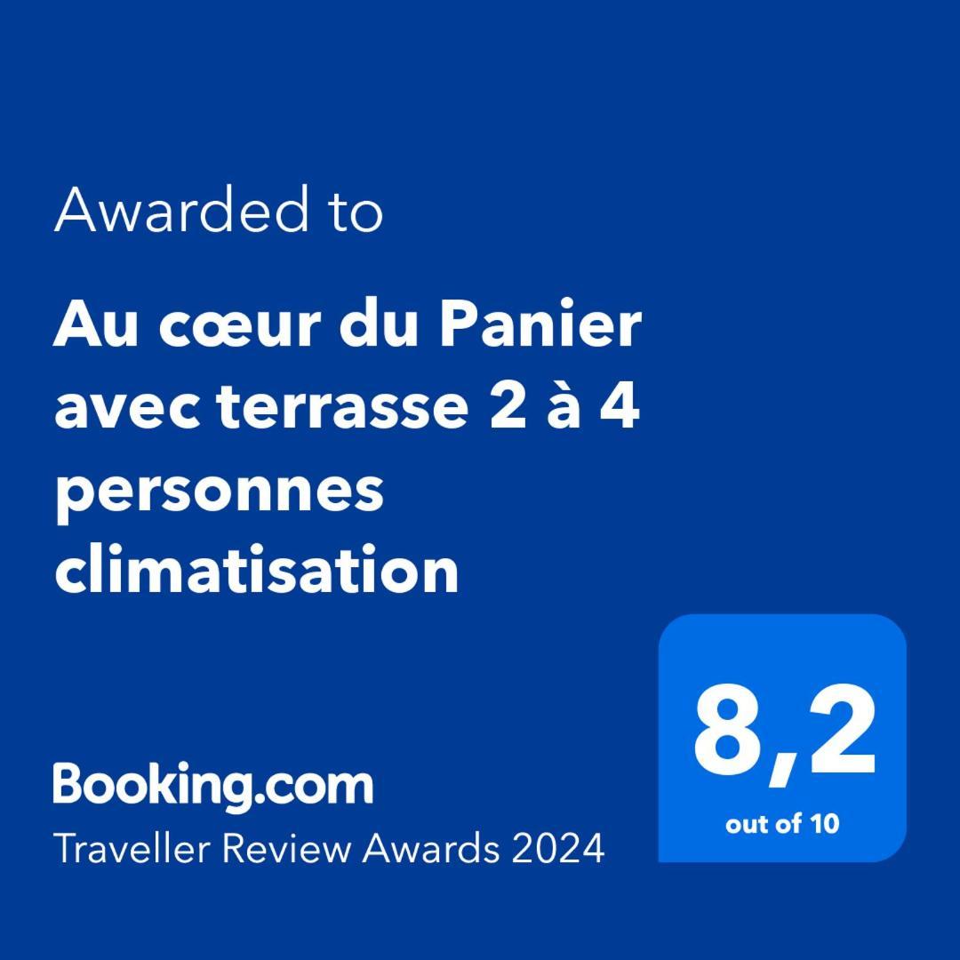 Appartement Au Coeur Du Panier Avec Terrasse 2 A 4 Personnes Climatisation à Marseille Extérieur photo